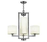 Luminosa Lighting Elstead Hampton 4 Light Multi Arm Ceiling Pendant Chandelier Antique Nickel, E27