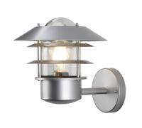 Netlighting Helsingor 1 Light Outdoor Wall Lantern Light Silver, 304 Ss IP44, E2