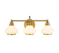Luminosa Lighting Elstead Hinkley Ainsley Wall Lamp Brushed Brass, Ip44