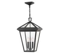 Luminosa Lighting Elstead Hinkley Alford Place Outdoor Pendant Ceiling Light Museum Black, Ip44