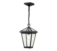 Luminosa Lighting Elstead Hinkley Alford Place Outdoor Pendant Ceiling Light Museum Black, Ip44