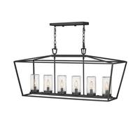 Luminosa Lighting Elstead Hinkley Alford Place Outdoor Pendant Ceiling Light Museum Black, Ip44