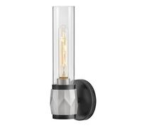 Luminosa Lighting Elstead Hinkley Ellison Bathroom Wall Lamp Contemporary Black, Brushed Nickel Ip44 1X E27