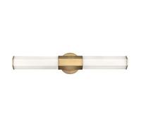 Luminosa Lighting Elstead Hinkley Facet Integrated Led Bathroom Wall Lamp Heritage Brass, 3000K, Ip44