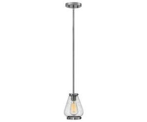 Luminosa Lighting Elstead Hinkley Finley Mini Dome Pendant Light 1X E27 Chrome