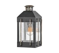 Luminosa Lighting Elstead Hinkley Fitzgerald Outdoor Wall Lantern Textured Black With Burnished Bronze, Ip44