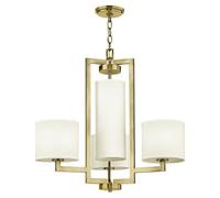 Luminosa Lighting Elstead Hinkley Hampton Pendant Ceiling Light Classic Brushed Brass 4X E27