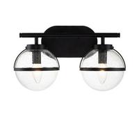 Luminosa Lighting Elstead Hinkley Hollis Bathroom Wall Lamp Black, Ip44