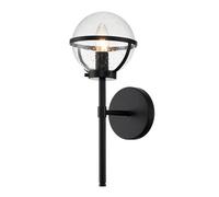 Luminosa Lighting Elstead Hinkley Hollis Bathroom Wall Lamp Black, Ip44