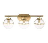 Luminosa Lighting Elstead Hinkley Hollis Bathroom Wall Lamp Heritage Brass, Ip44