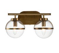 Luminosa Lighting Elstead Hinkley Hollis Bathroom Wall Lamp Heritage Brass, Ip44