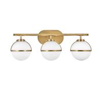 Luminosa Lighting Elstead Hinkley Hollis Bathroom Wall Lamp Heritage Brass, Ip44