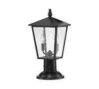 Luminosa Lighting Elstead Hinkley Huntersfield Outdoor Pedestal Light Black, Ip44