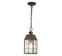 Luminosa Lighting Elstead Hinkley Nantucket Outdoor Pendant Ceiling Light Aged Brass, Ip44