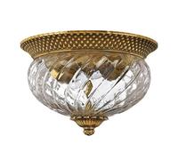 Luminosa Lighting Elstead Hinkley Plantation 2 Light Flush Mount Burnished Brass