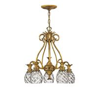 Luminosa Lighting Elstead Hinkley Plantation 5 Light Chandelier Burnished Brass