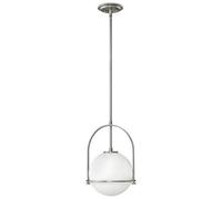 Luminosa Lighting Elstead Hinkley Somerset Globe Pendant Ceiling Light Brushed Nickel