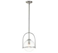 Luminosa Lighting Elstead Hinkley Somerset Globe Pendant Ceiling Light Brushed Nickel