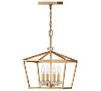 Luminosa Lighting Elstead Hinkley Stinson Lanterns Pendant Ceiling Light Distressed Brass
