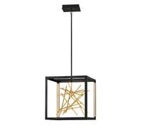 Luminosa Lighting Luminosa Hinkley Styx Integrated Led Pendant Ceiling Light Black & Golded Gold, 3000K