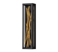 Luminosa Lighting Elstead Hinkley Styx Integrated Led Wall Lamp Black & Golded Gold, 3000K