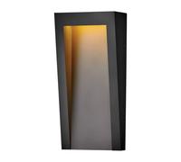 Luminosa Lighting Elstead Hinkley Taper Outdoor Recessed Wall Lamp Textured Black, 3000K, Ip44