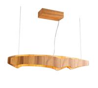 Luminosa Lighting Elstead Horizon 100Cm Bar Pendant Ceiling Light Teak