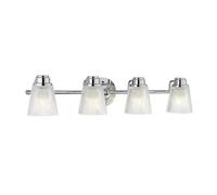 Luminosa Lighting Elstead Hudson 4 Light Wall Light Polished Chrome Ip44