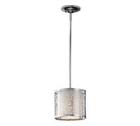 Feiss Joplin 1 Light Mini Pendant, Silver