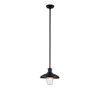 Luminosa Lighting Elstead Kichler Allenbury Outdoor Pendant Ceiling Light Textured Black, Ip44