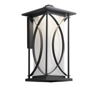 Luminosa Lighting Elstead Kichler Ashbern Outdoor 1 Light Wall Lantern Textured Black Ip44