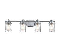 Kichler Ashland Bay Wall Lamp Polished Chrome IP44 Netlighting Grey One Size