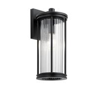 Luminosa Lighting Elstead Kichler Barras Outdoor Wall Lantern Black, Ip44
