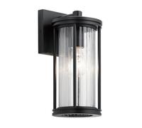 Luminosa Lighting Elstead Kichler Barras Outdoor Wall Lantern Black, Ip44