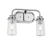 Netlighting Kichler Braelyn 2 Light Wall Light Chrome IP44