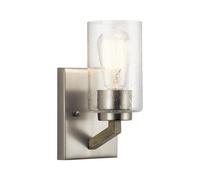 Luminosa Lighting Elstead Kichler Deryn Wall Lamp Distressed Antique Grey