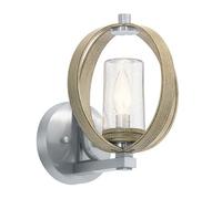 Luminosa Lighting Elstead Kichler Grand Bank Outdoor Modern Wall Lamp Distressed Antique Grey, Ip44