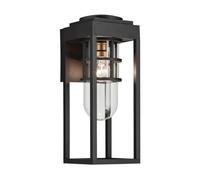 Luminosa Lighting Elstead Kichler Hone Medium Outdoor Wall Lantern Classic Textured Black Ip44 1X E27
