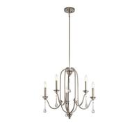 Luminosa Lighting Elstead Kichler Karlee 5 Light Chandelier Classic Pewter