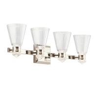 Luminosa Lighting Elstead Kichler Kayva Integrated Led Wall Lamp Polished Nickel, 3000K, Ip44