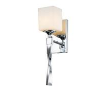 Luminosa Lighting Elstead Kichler Marette Wall Lamp With Shade Polished Chrome, Ip44