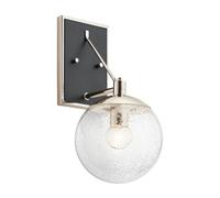 Kichler Marilyn 1 Light Wall Light Polished Nickel Netlighting Grey One Size