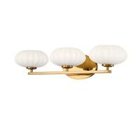 Luminosa Lighting Elstead Kichler Pim Bathroom Wall Lamp Fox Gold, 3000K, Ip44