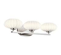 Luminosa Lighting Elstead Kichler Pim Bathroom Wall Lamp Polished Chrome, 3000K, Ip44