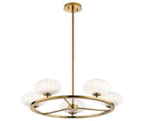 Luminosa Lighting Elstead Kichler Pim Globe Pendant Ceiling Light Fox Gold, 3000K, Ip44