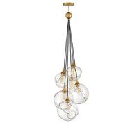 Luminosa Lighting Elstead Lisa Mcdennon By Hinkley Skye 6 Light Pendant Heritage Brass