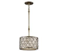 Luminosa Lighting Elstead Lucia 1 Light Ceiling Cylindrical Pendant Polished Silver, E27