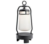 Lyndon Integrated LED Outdoor Portable Bluetooth Speaker Lantern UK Plug Textured Black IP44 Netlighting Black One Size