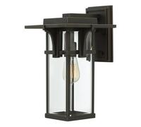 Elstead Manhattan - 1 Light Outdoor Medium Wall Lantern Light Oil Rubbed Bronze IP44, E27