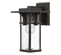 Luminosa Lighting Elstead Manhattan 1 Light Outdoor Small Wall Lantern Light Oil Rubbed Bronze Ip44, E27